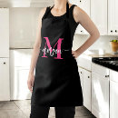 Search for hot pink and black aprons Modern