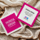 Search for fuchsia business cards Fuchsia pink and white