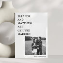 Search for unique wedding save the dates Black and white