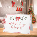 Search for christmas bridesmaid cards Modern