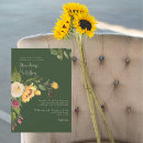 Search for forest green wedding invitations Floral