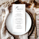 Search for elegant dinner menus Calligraphy