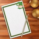 Search for christmas letter paper stationery paper Green