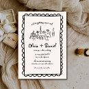 Search for funky wedding invitations Hand drawn