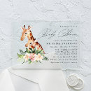 Search for cute giraffe invitations Mother and baby