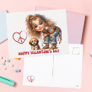 Search for vintage valentine postcards Watercolor