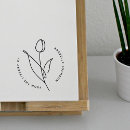 Search for tulip rubber stamps Simple