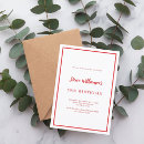 Search for red white birthday invitations Simple