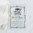 Search for tea bridal shower invitations Vintage tea party