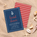 Search for anchor bridal shower invitations Sailing