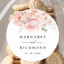 Search for soft pink wedding stickers Thank you