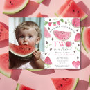 Search for fruit birthday invitations Watermelon