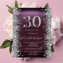 Search for burgundy and silver birthday invitations Sparkle