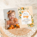 Search for citrus birthday invitations Little cutie