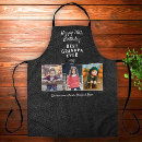 Search for grandpa birthday aprons Photo collage