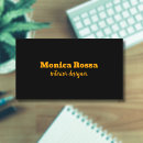 Search for neon orange business cards Makeup artist