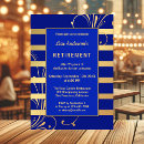 Search for gold stripes invitations Blue