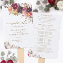 Search for fall wedding programs Calligraphy