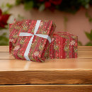 Search for sleigh wrapping paper Red