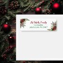 Search for seasonal return address labels Botanical