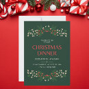 Search for red green christmas invitations Dinner