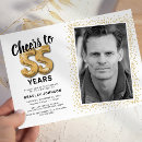 Search for 55th birthday invitations Modern