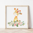 Search for safari nursery posters Giraffe