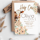 Search for cow print party invitations Holy cow i'm one