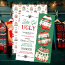 Search for funny ugly sweater invitations Let's get ugly