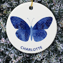 Search for butterflies christmas tree decorations Blue
