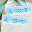 Search for beach christmas return address labels Nautical