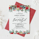 Search for winter floral invitations Poinsettia