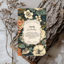 Search for brown flower invitations Modern