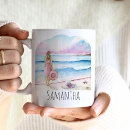 Search for life is a beach mugs Blue