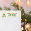 Search for red ribbon return address labels Gold