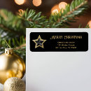 Search for gold stars return address labels Modern