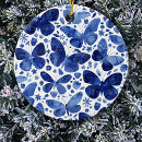 Search for blue butterfly christmas tree decorations Nature