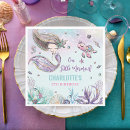 Search for mermaid napkins Purple glitter mermaid tail