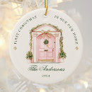 Search for our new home christmas tree decorations Family name and year