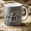 Search for black and silver mugs Calligraphy