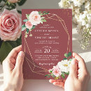 Search for cinnamon rose wedding invitations Watercolor