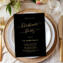 Search for black and gold christmas invitations Modern
