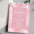 Search for snowflake baby girl shower invitations Its cold outside