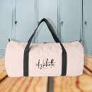 Search for trendy modern handwriting script gym bags Girly