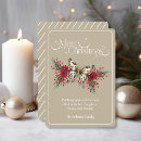 Search for vintage poinsettia christmas cards Red and green