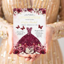 Search for red dress quinceanera invitations Quinceañera