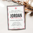 Search for red star invitations For kids