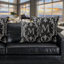 Search for black silver swirls cushions Floral