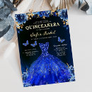 Search for royal blue gold quinceanera invitations Quinceañera