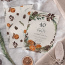 Search for orange 40th birthday invitations Adult birthday party